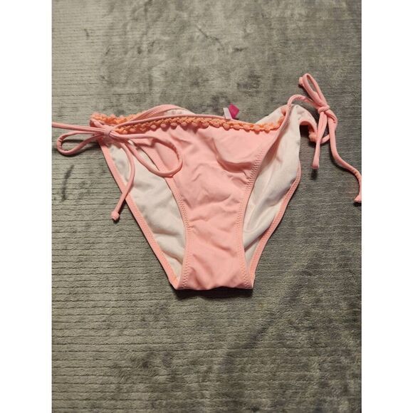Victoria's Secret Swim M String Bikini Bottom Pink - Picture 1 of 3